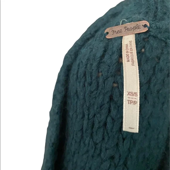 Free people labyrinth poncho army multi sz- XS - Picture 6 of 6